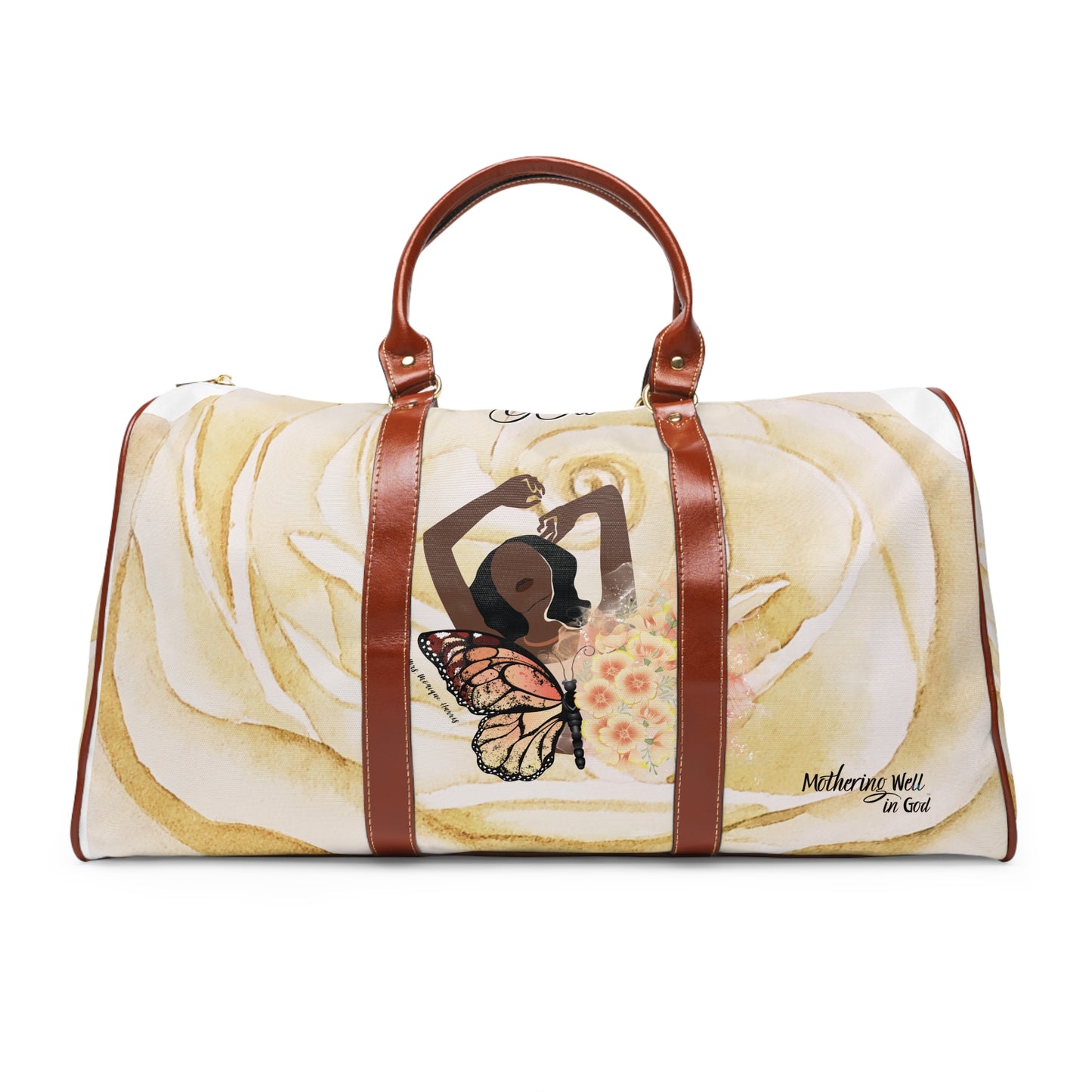 Let Go, Let God Waterproof Travel Bag, 20" x 12"