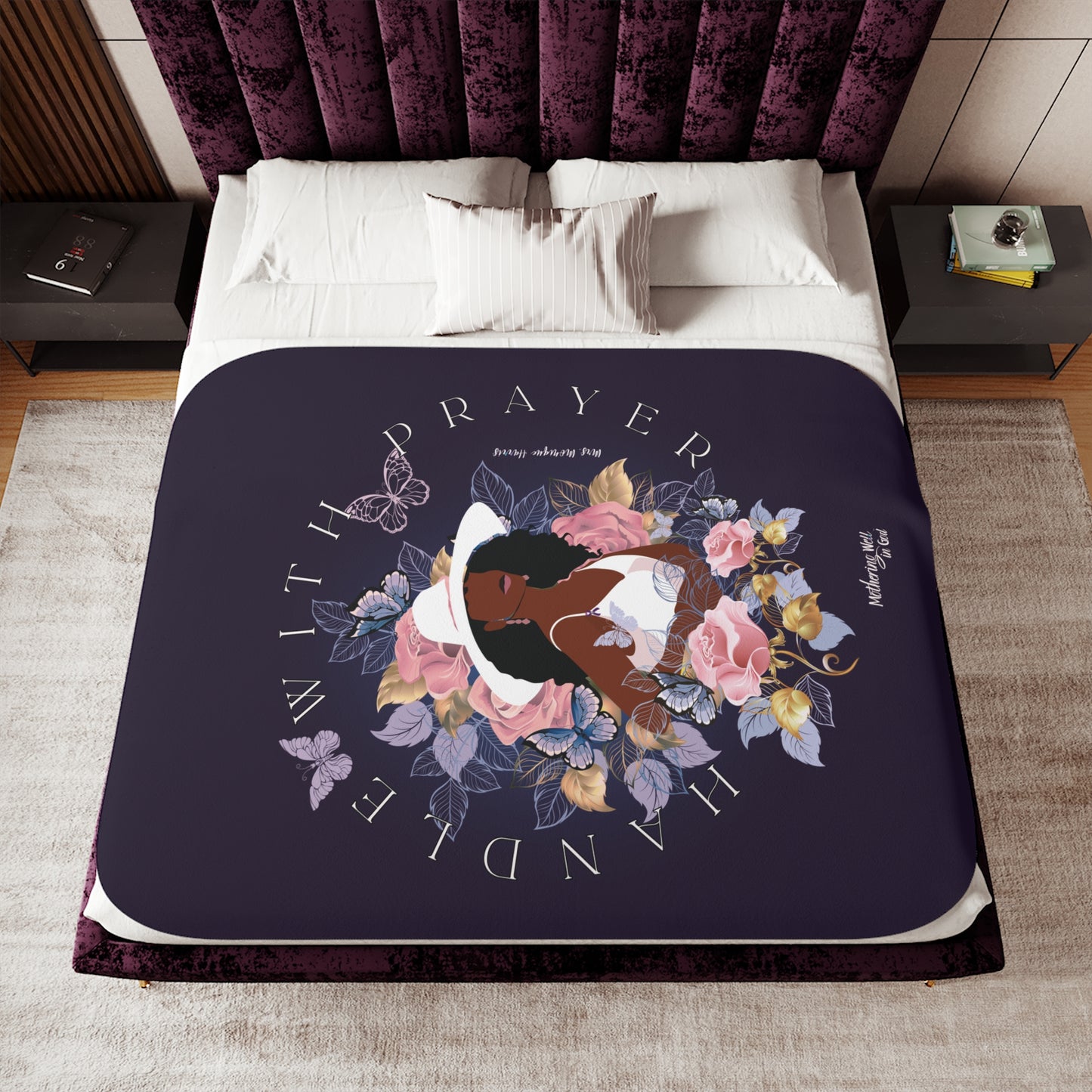 Handle with The Lord's Prayer Comfort Blanket, 50 × 60" or 60 × 80"