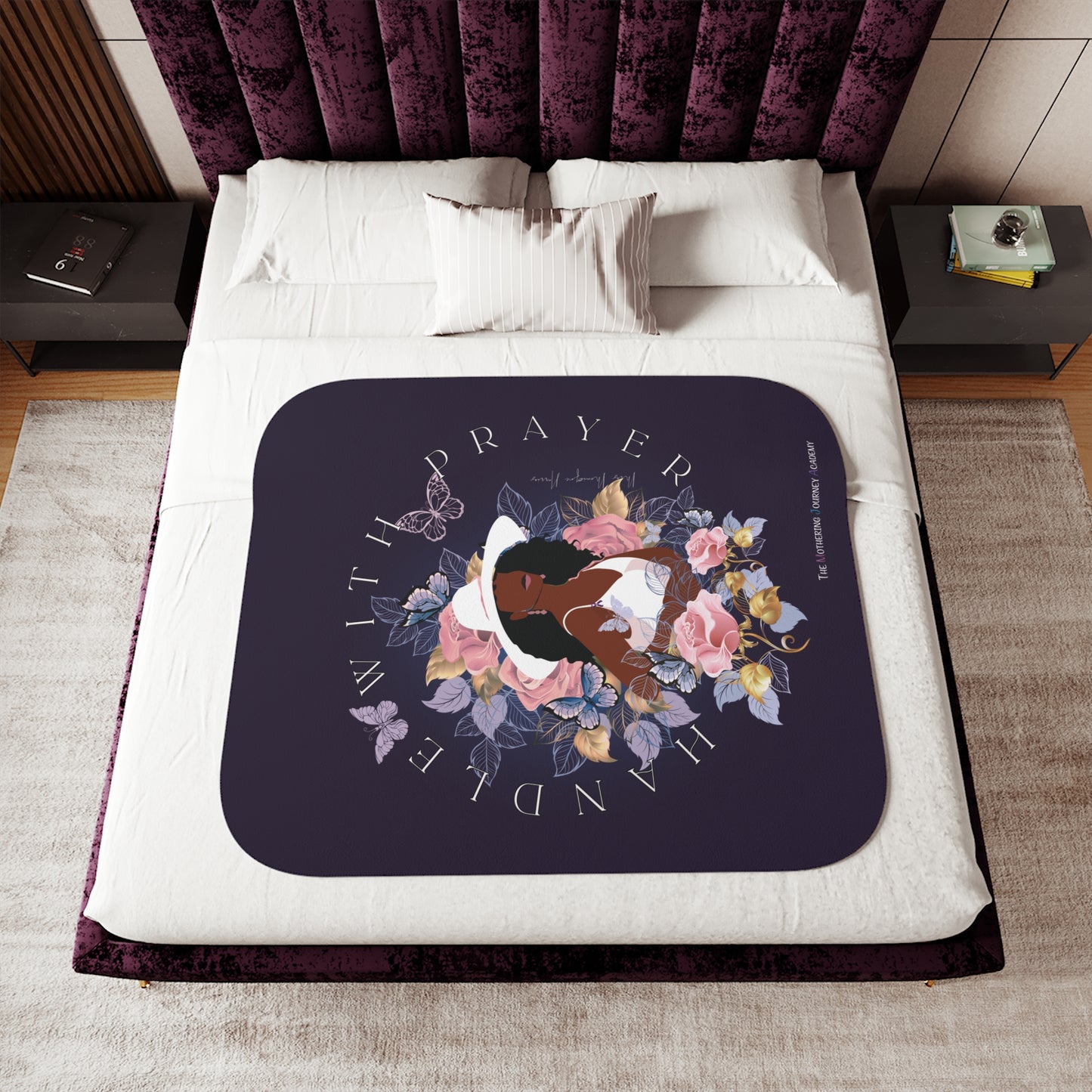 Handle with The Lord's Prayer Comfort Blanket, 50 × 60" or 60 × 80"