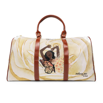 Let Go, Let God Waterproof Travel Bag, 20" x 12"